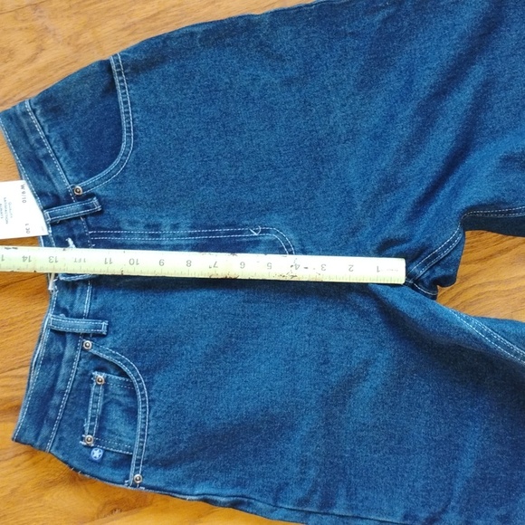 👖 DEADSTOCK RARE VINTAGE HIGH WAIST DENIM JEANS  Rise 13" Basic Edition SZ 9/10 - Picture 9 of 16
